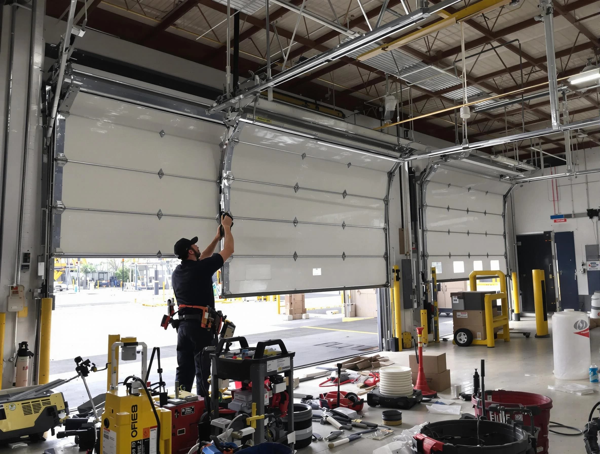 Placitas Garage Door Repair technician performing commercial garage door repair in Placitas