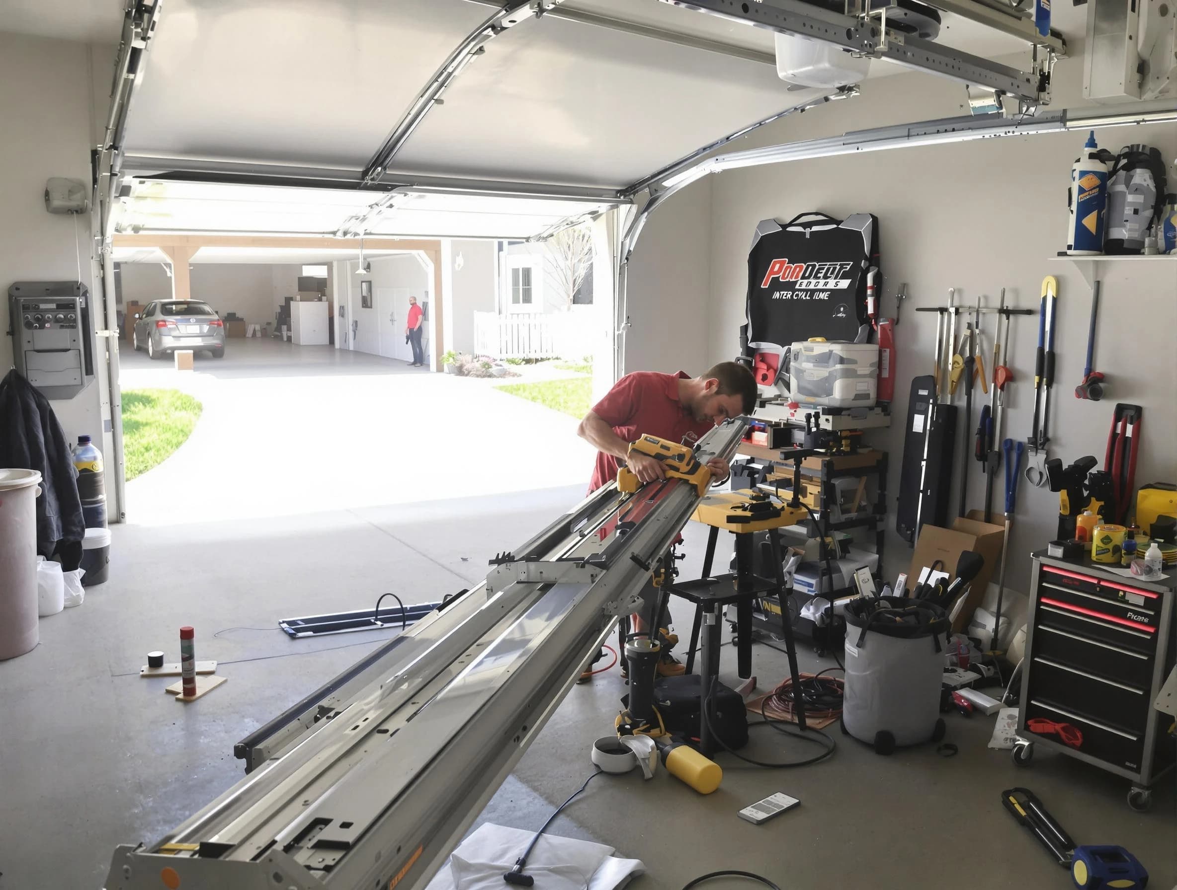 Placitas Garage Door Repair expert performing track repair in Placitas