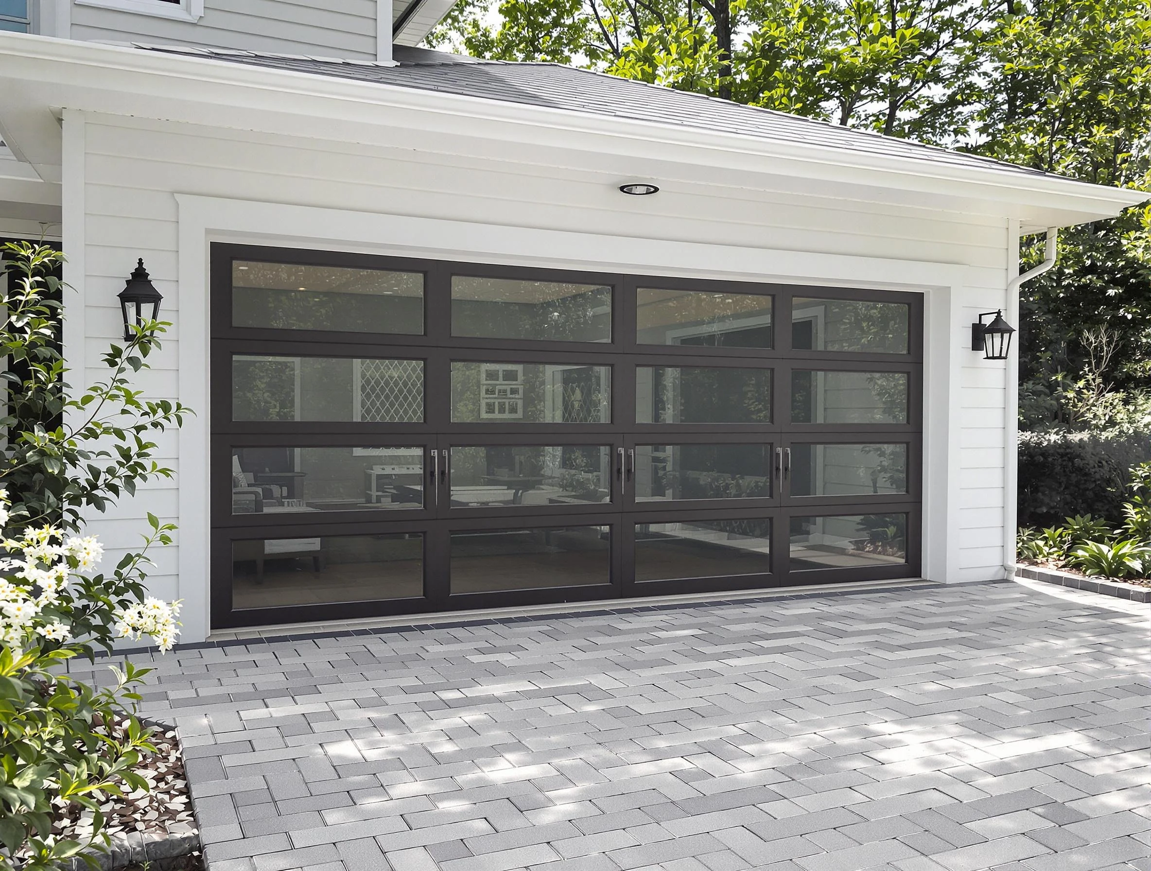 Placitas Garage Door Repair design specialist presenting custom garage door options to Placitas homeowner