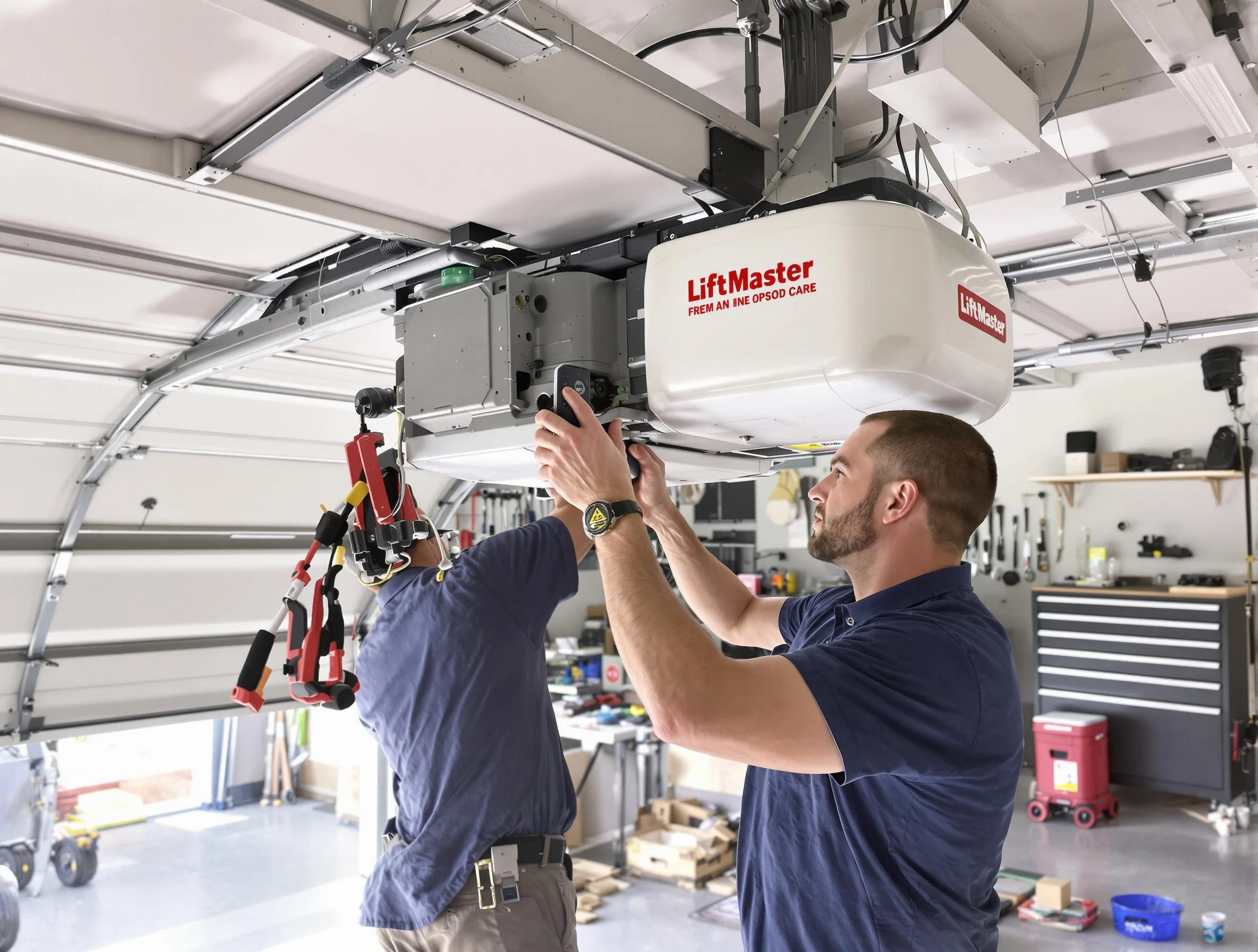 Placitas Garage Door Repair technician performing advanced diagnostics on garage opener in Placitas